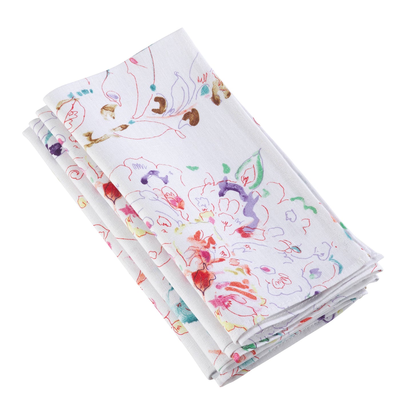 Printed Floral Design Napkin