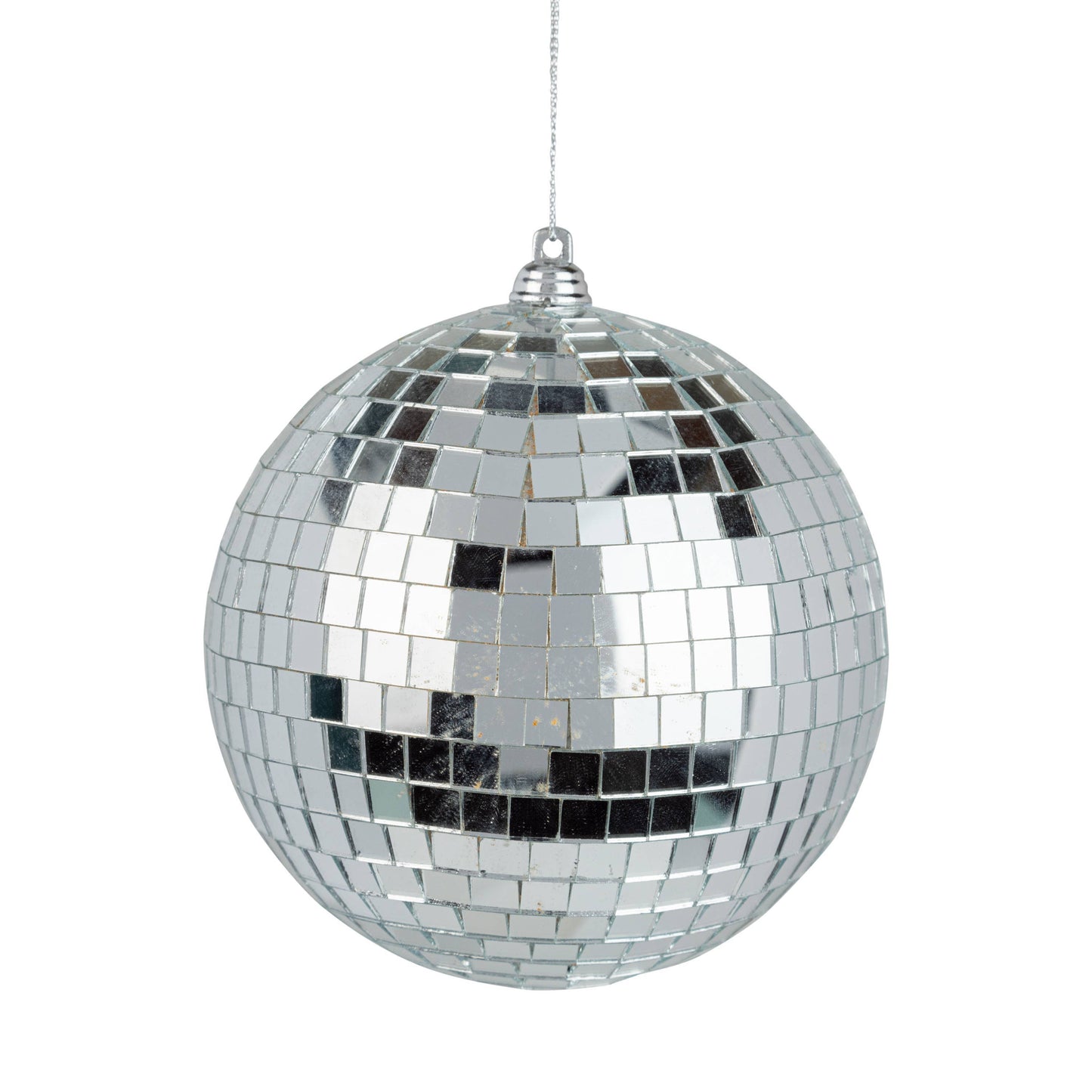 Glass Disco Ball Ornament 5.5"