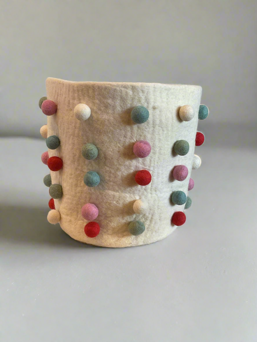 Felt Pom Pot Cover