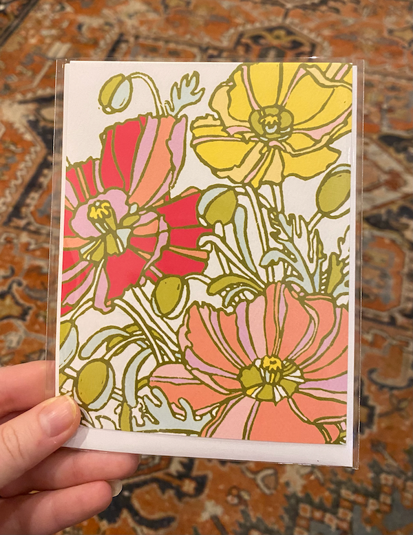 Spring Poppy 4x6 Card
