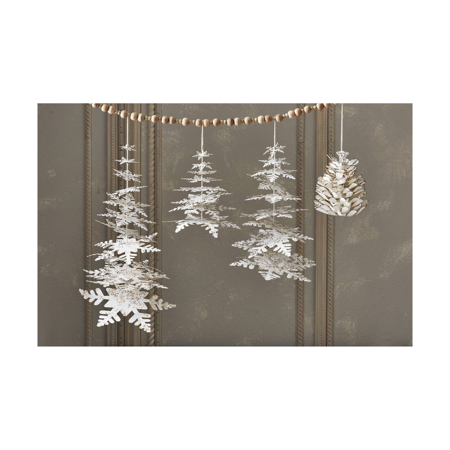 SALE Paper Snowflake Christmas Tree Decor Small - White