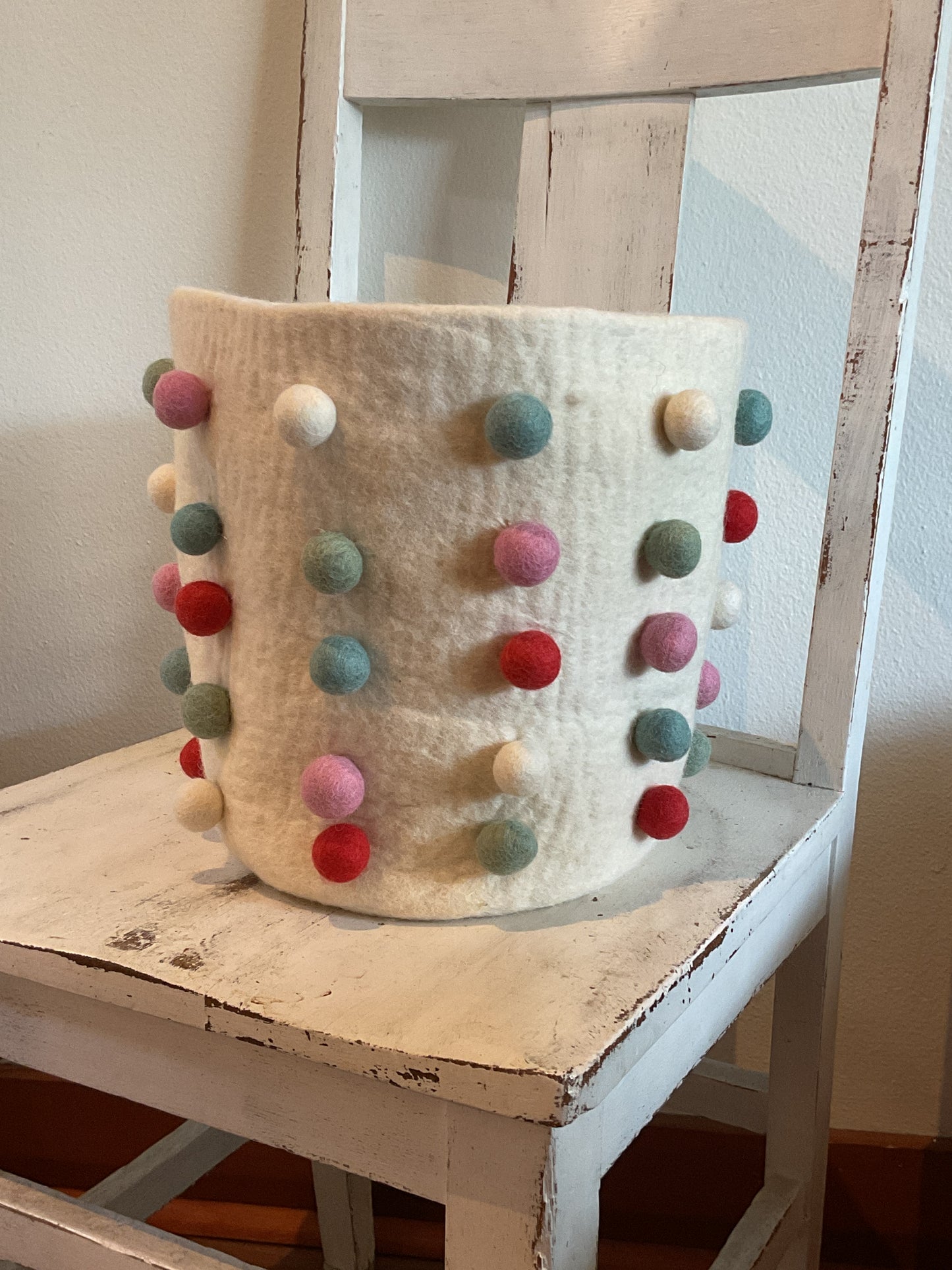 Felt Pom Pot Cover