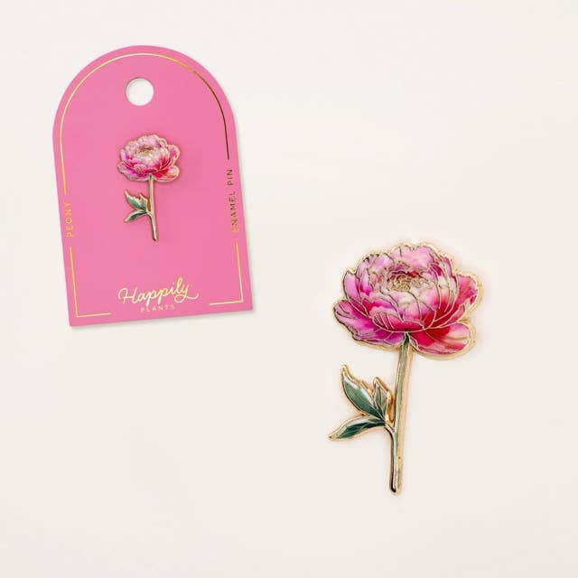 Peony Pin, Pink Accessories, Pink Flower, Peony gifts
