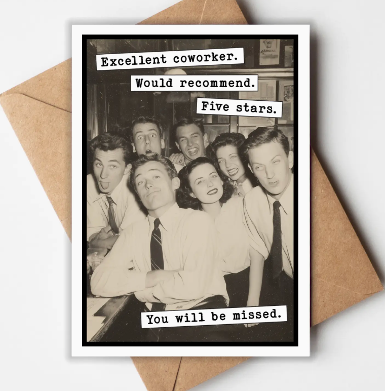 Excellent Coworker 5x7 Card