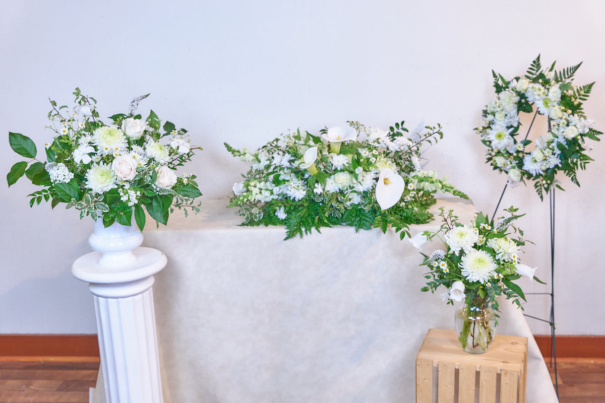 Casket Spray & Standing Wreath Set