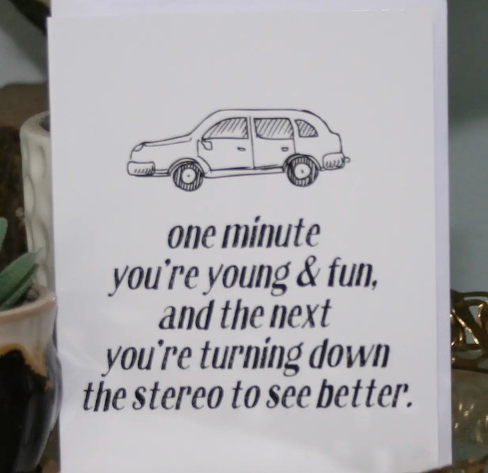 Turn Down Stereo 4x6 Card