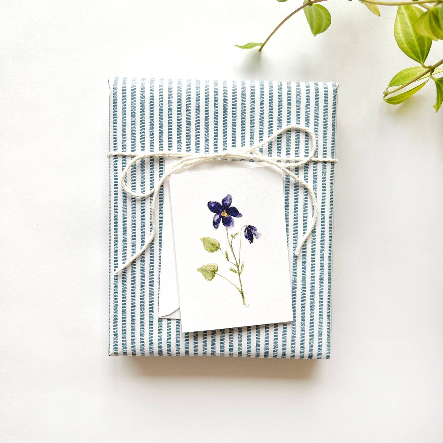 Violet mini notecard