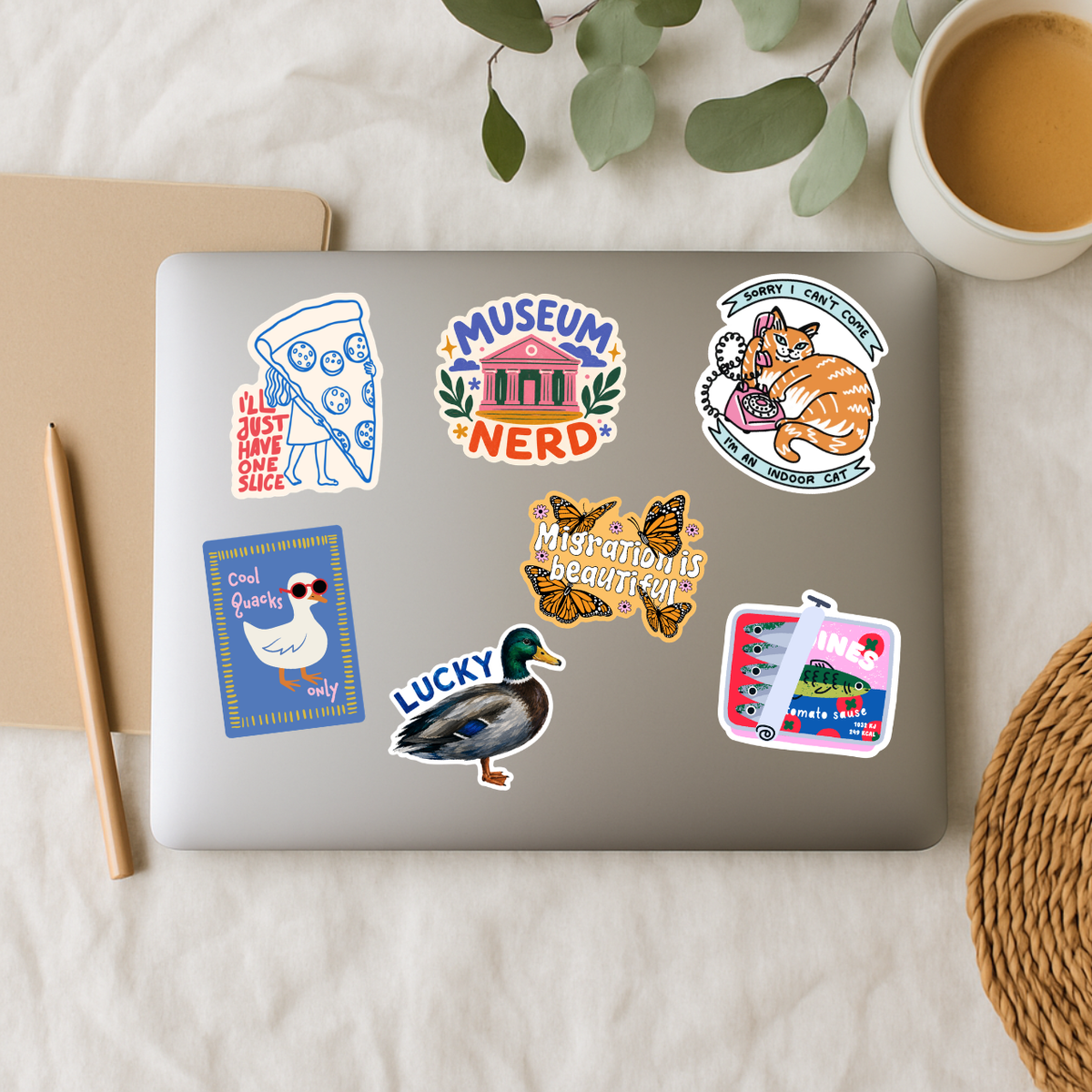 Migration Is Beautiful Sticker, Monarch Butterfly Decal