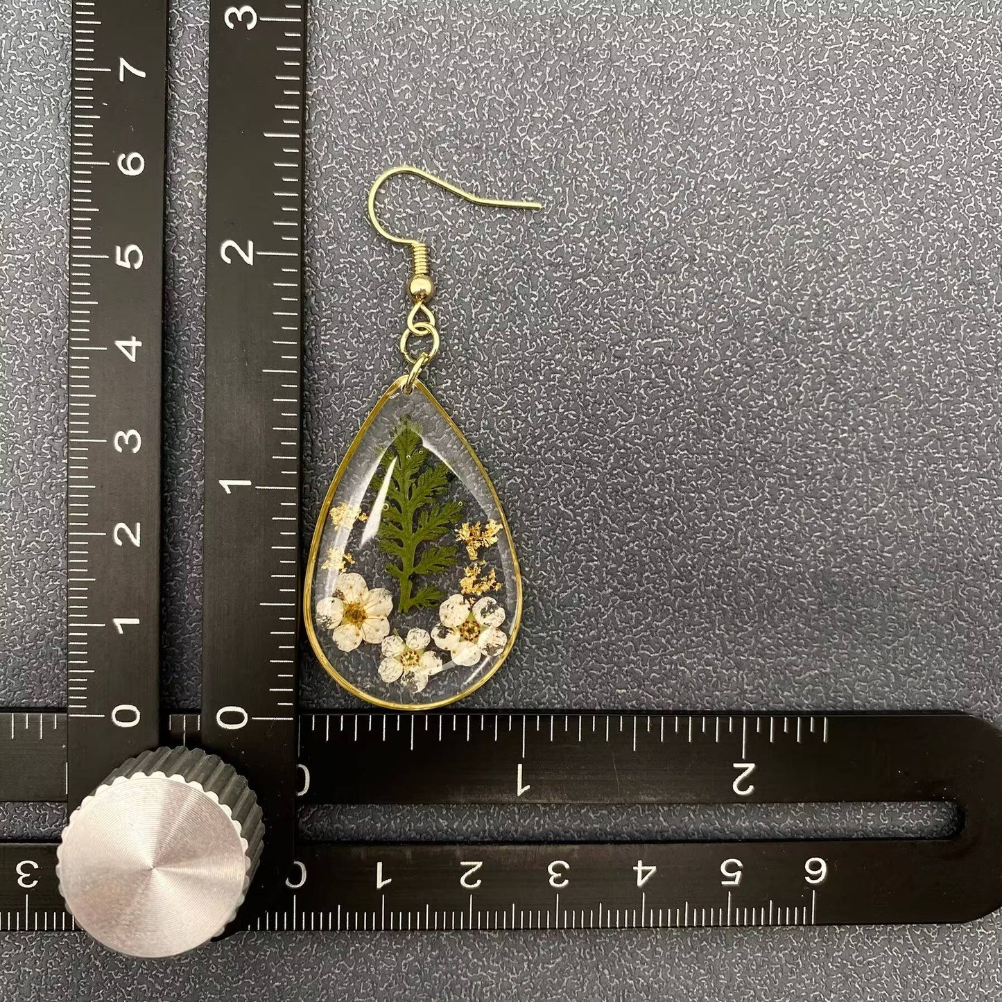 Dried Flowers Floral Drop Dangle Earrings