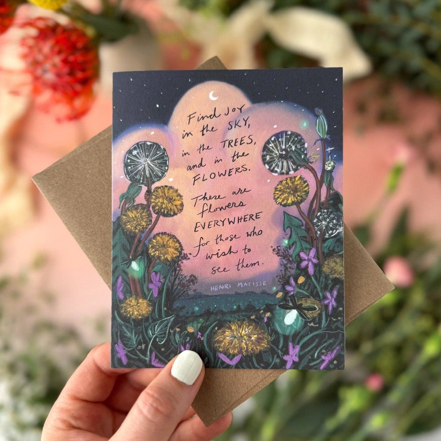 "Find Joy in the Sky" Henri Matisse Quote Card — Everyday Card