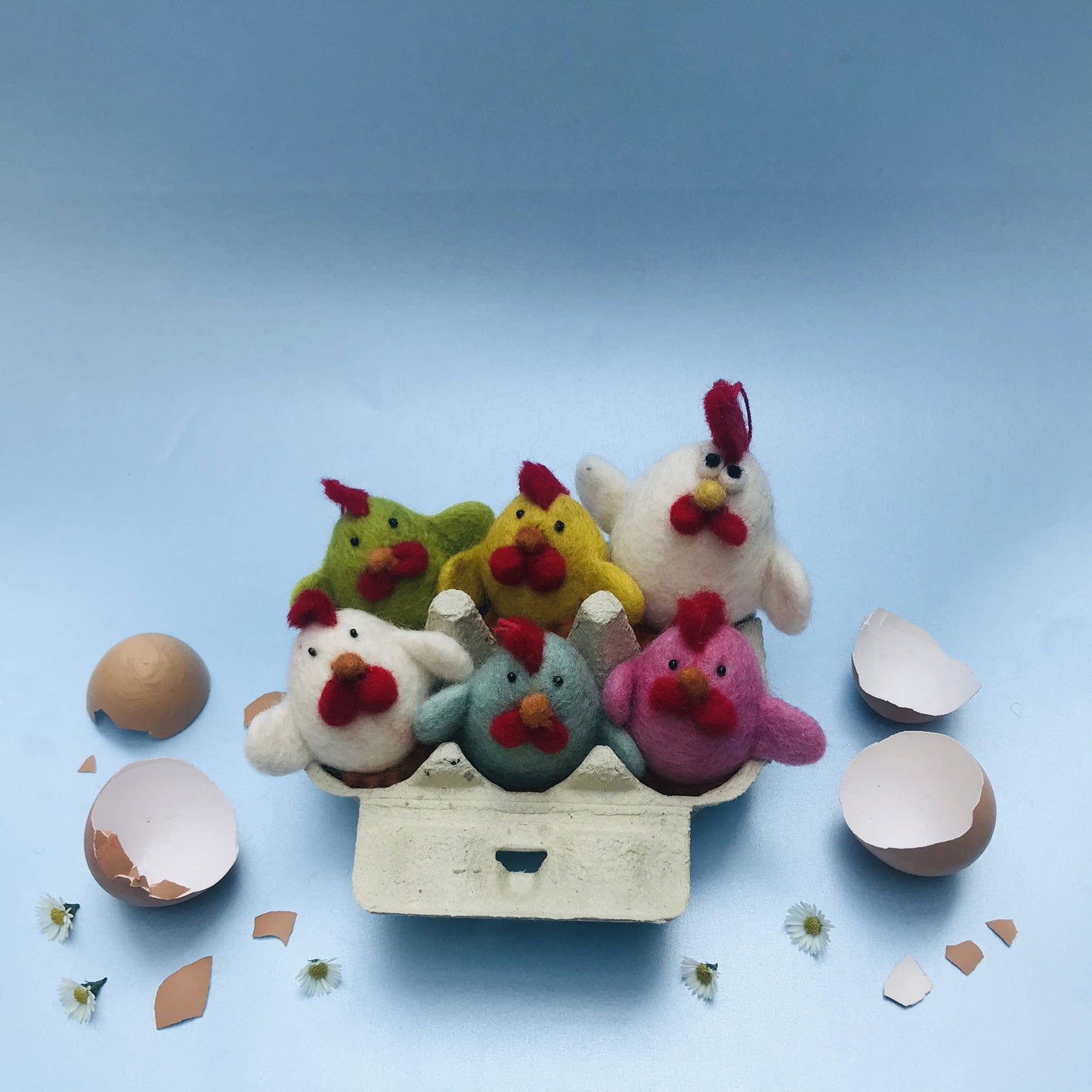 Handmade Felt Biodegradable Chattering Chicks