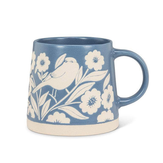 Leaves & Birds Wide Base Mug 14oz