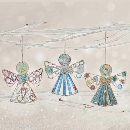Quilled Angels Christmas Ornament