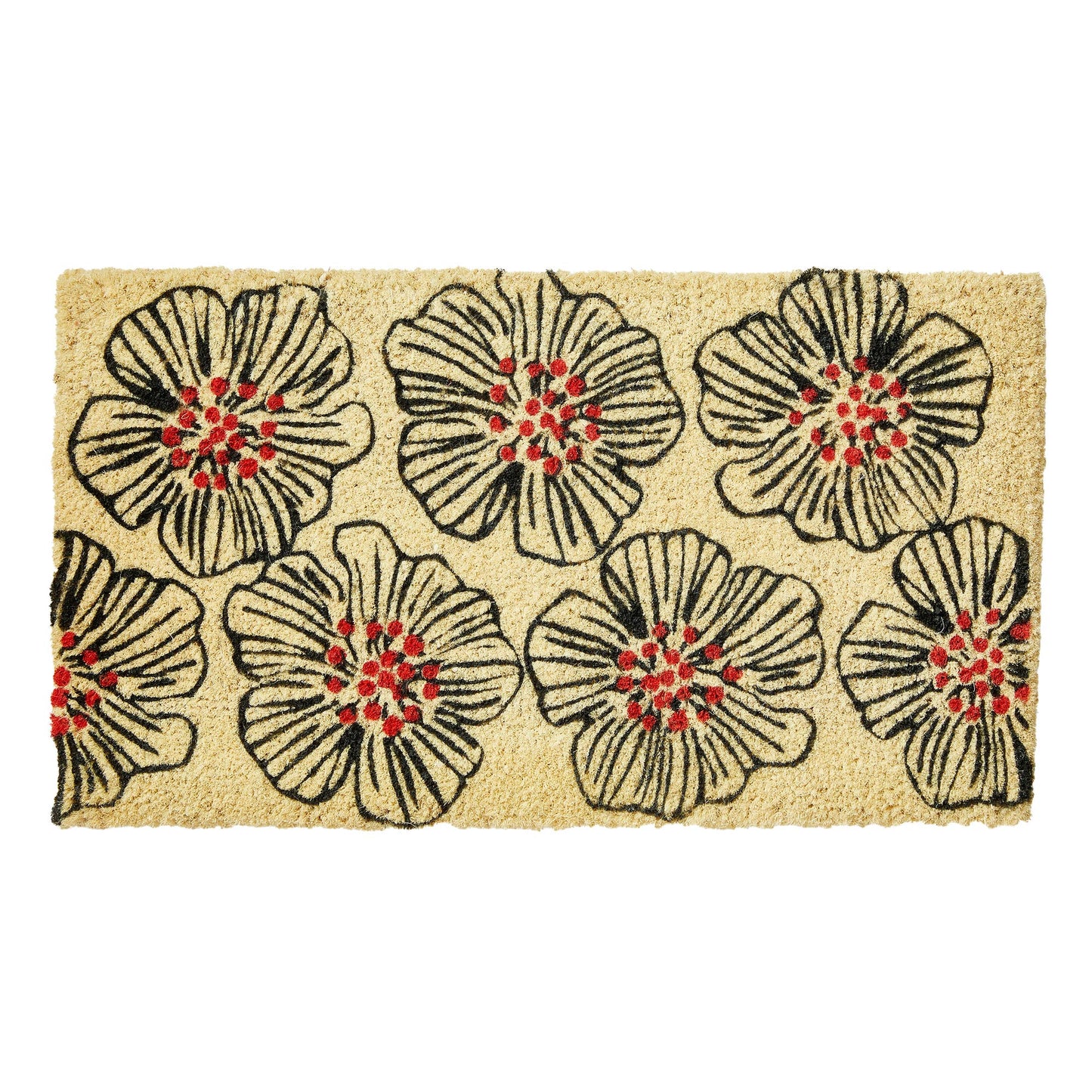 Osaka Flower Coir Outdoor Mat 30"