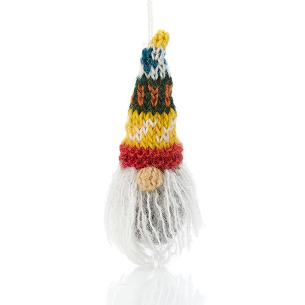 Knitted Gnome Christmas Ornament
