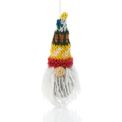Knitted Gnome Christmas Ornament