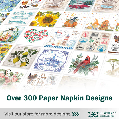 Spring Flower Meadow Cocktail Paper Napkins