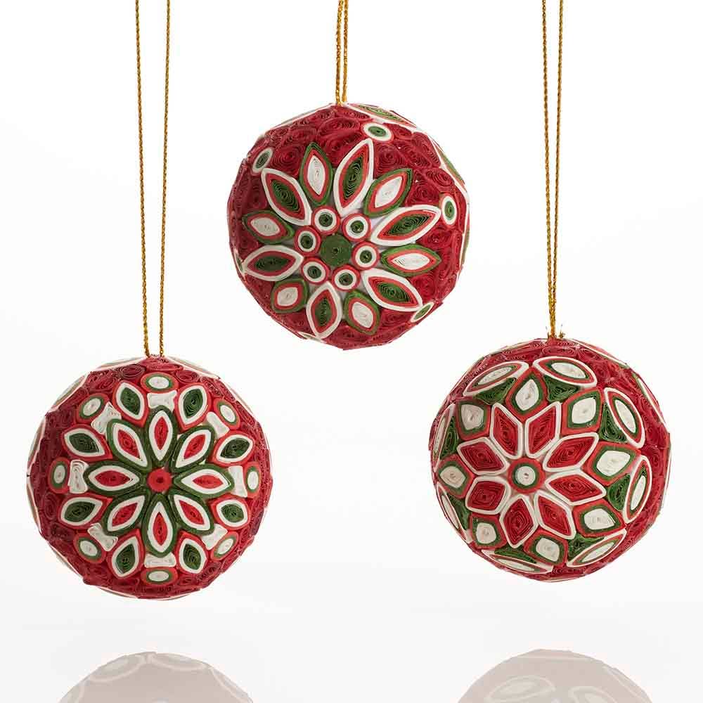 Quilled Christmas Balls Ornament