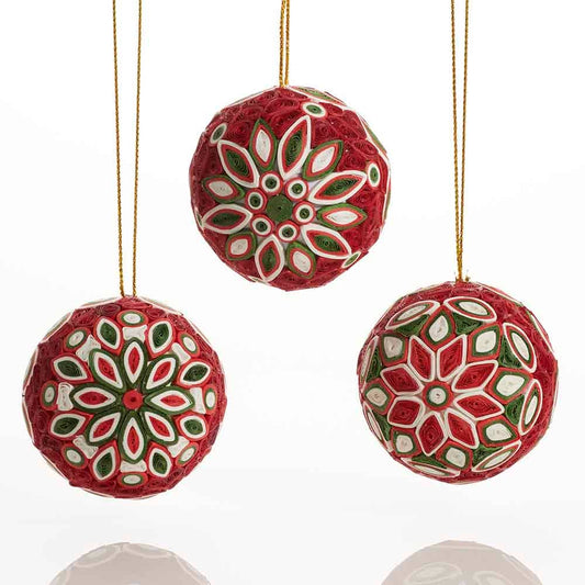 Quilled Christmas Balls Ornament