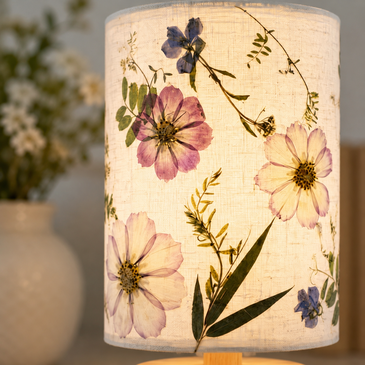 Real Pressed Flower Lamp