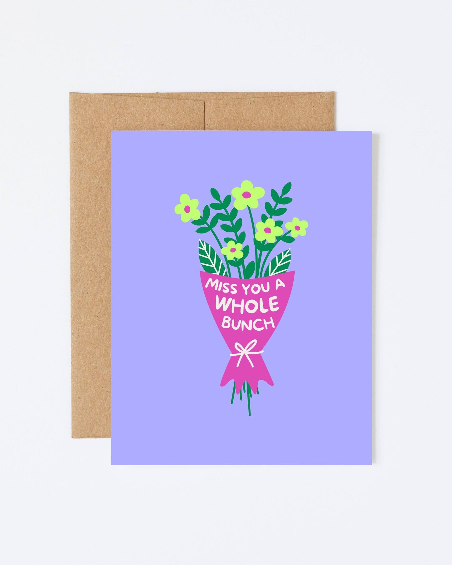 Miss You Bunches 4x6 Card