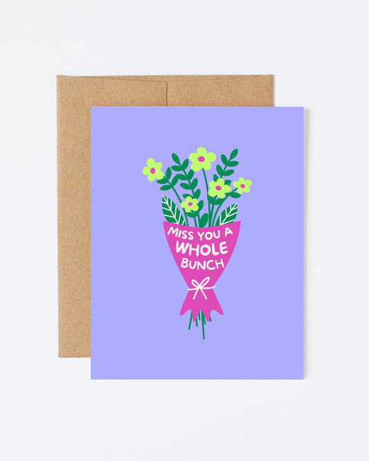Miss You Bunches 4x6 Card