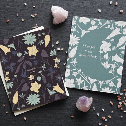 Love You to the Moon + Back Card