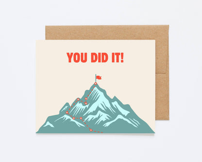 You Did It 4x6 Greeting Card