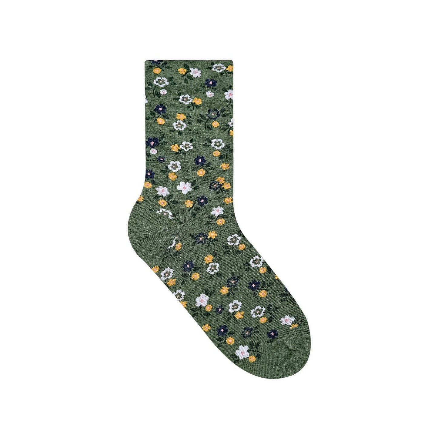 Women's  Flower Pattern Crew Socks