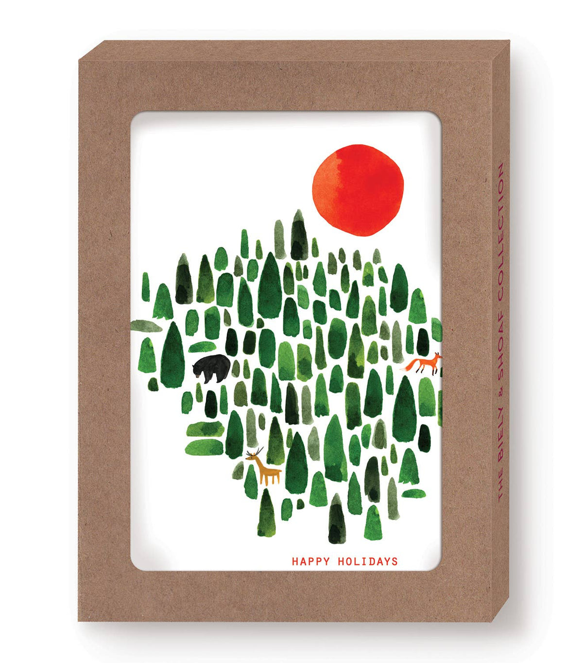 Winter Forest Boxed Holiday Cards - Set of 10