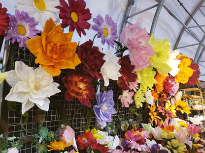 45" Poppy Faux Flower Stem