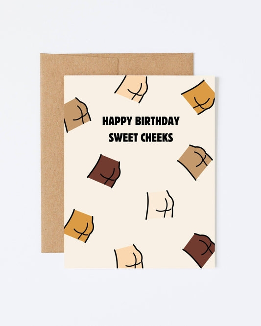 Sweet Cheeks Birthday 4x6 Card