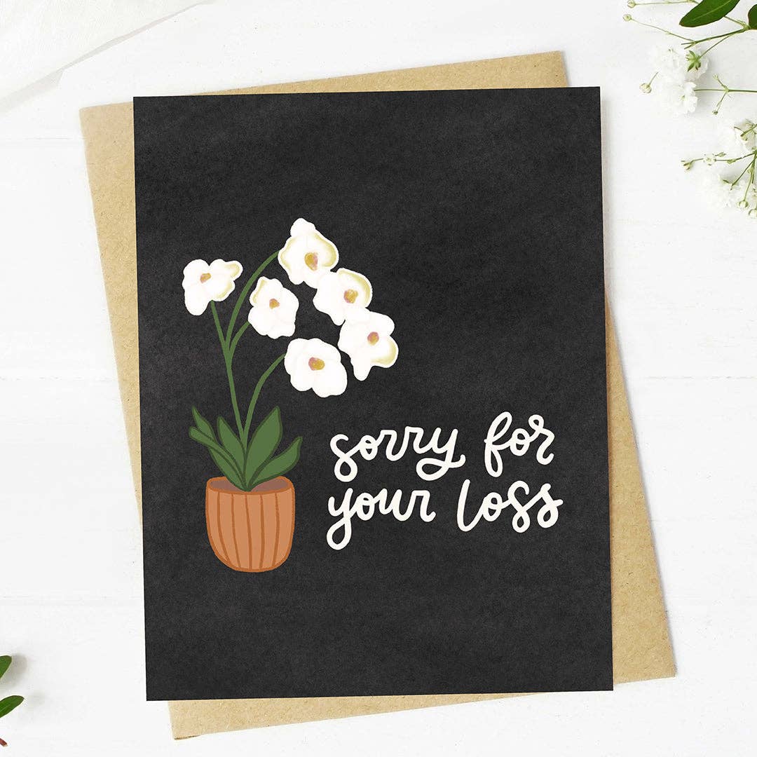 "Sorry for your loss" Sympathy Card