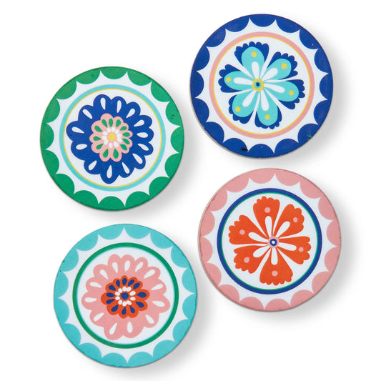 Eclectic Fun Multi Bar Coaster Set of 4