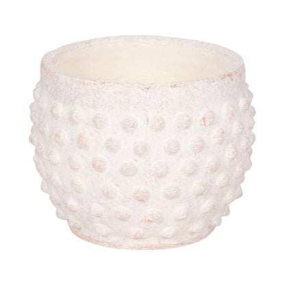 White Ceramic Bubble Rough Finish 6"