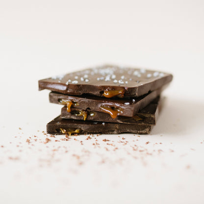 Mother's Day Card & Premium Sea Salt Caramel Dark Chocolate Bar