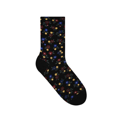 Women's  Flower Pattern Crew Socks
