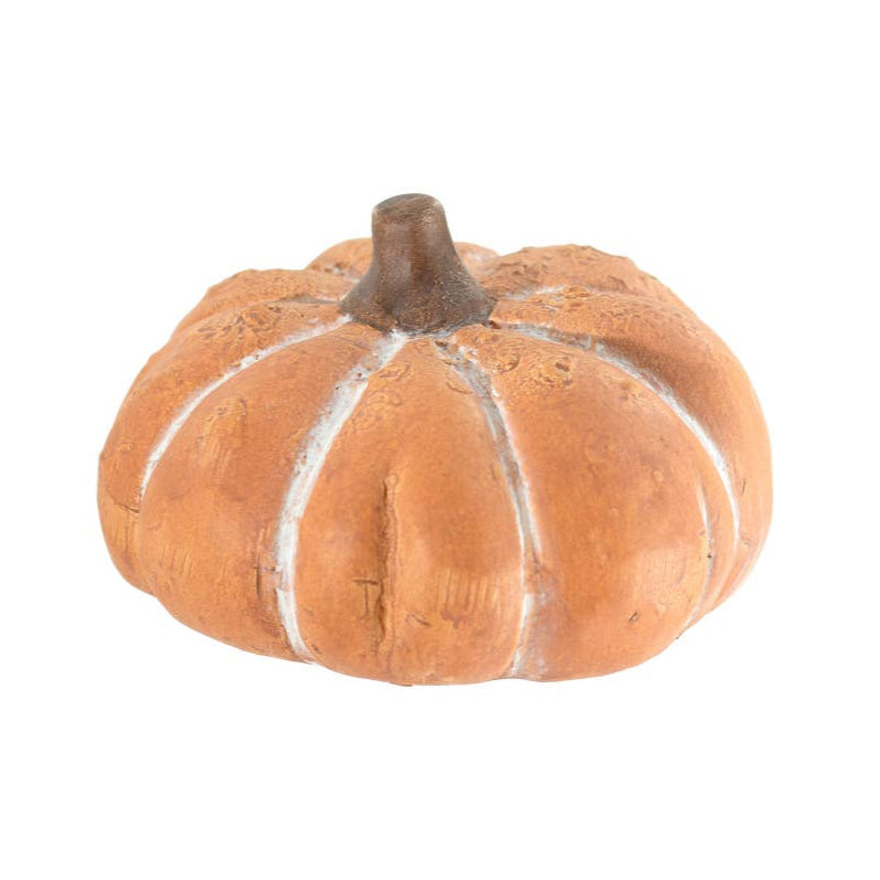 4.75" Round Chalky Grey Pumpkin