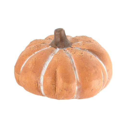 4.75" Round Chalky Grey Pumpkin