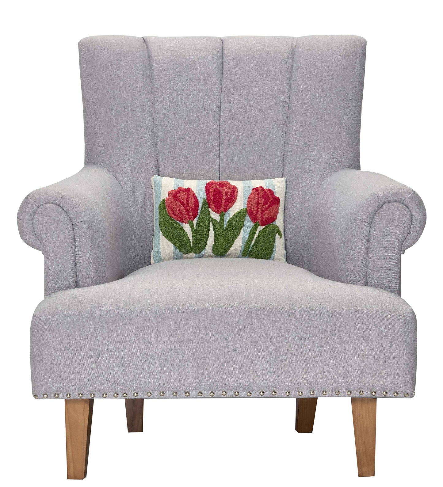 Stripe Tulips Hook Pillow