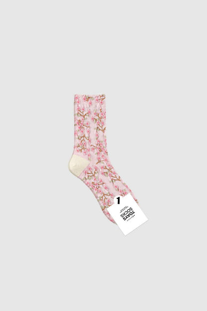 Women's Crew Bloom Garden Flower Socks