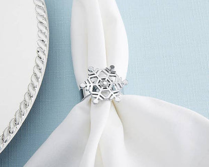 Sparkling Snowflake Napkin Ring (Set of 4)