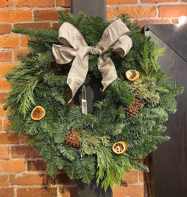 Fresh Winter Greens Wreath