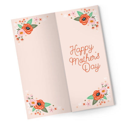 Mother's Day Card & Premium Sea Salt Caramel Dark Chocolate Bar