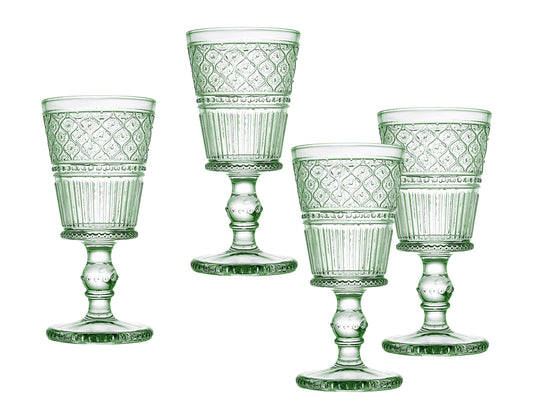 Green Claro Goblet Set of 4