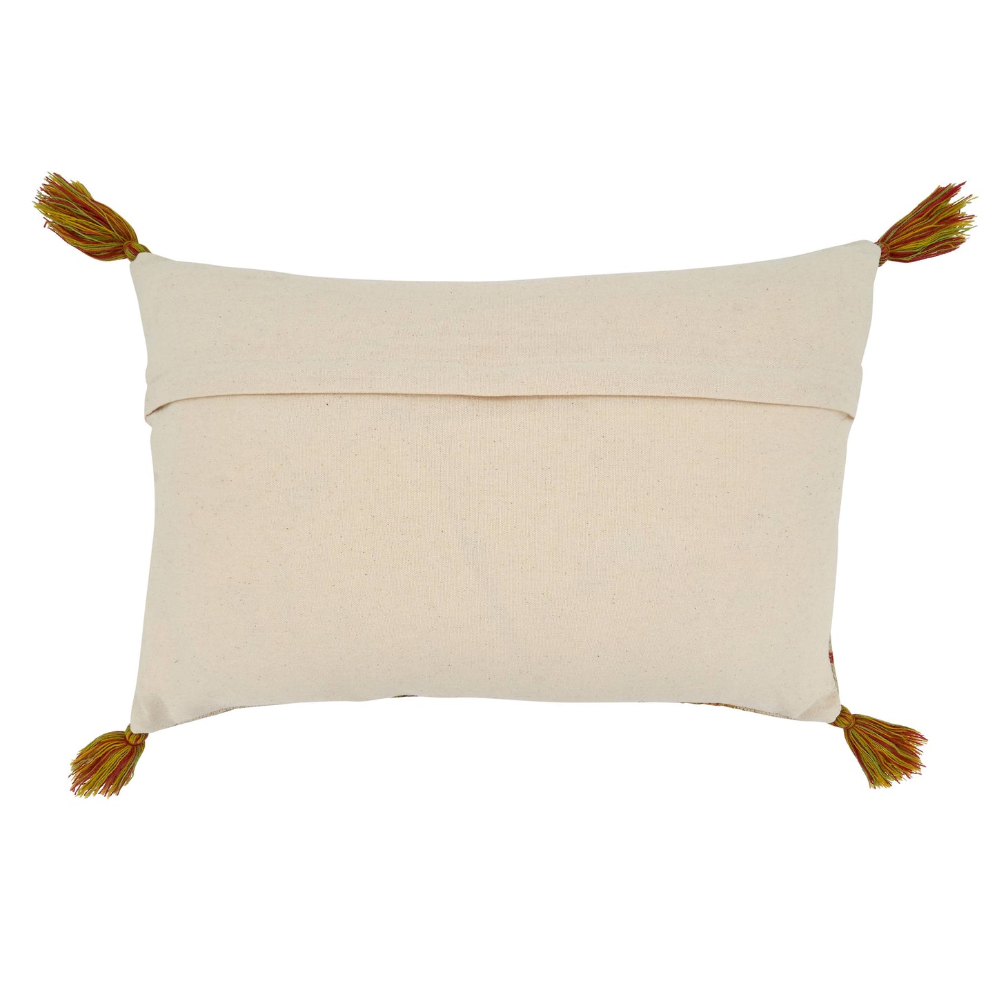 Embroidered Flowers Design Pillow