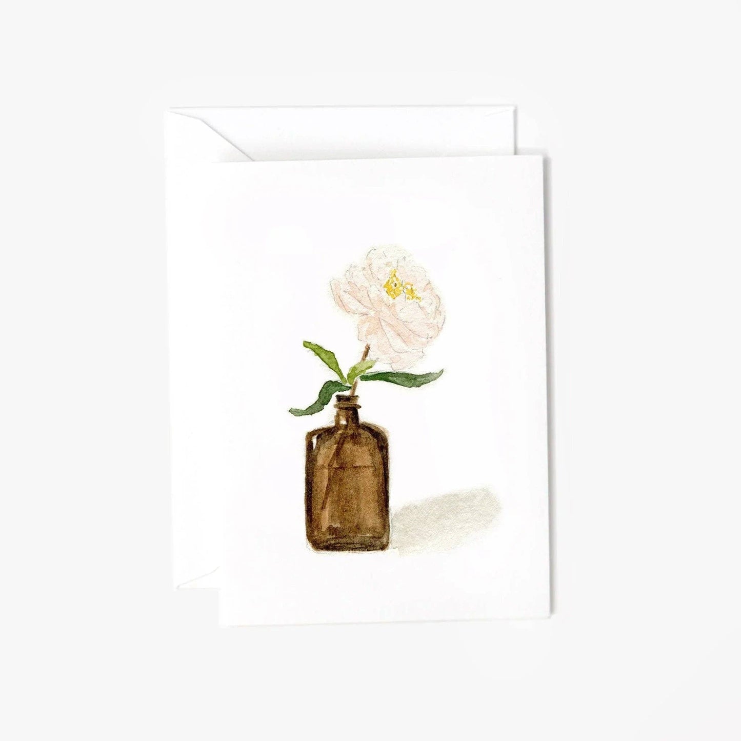 Peony vase mini card