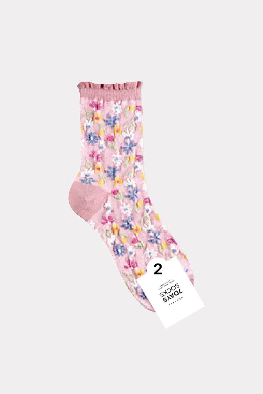 Women's Crew Multi Flower Socks