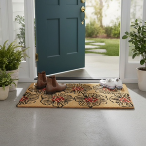 Osaka Flower Coir Outdoor Mat 30"