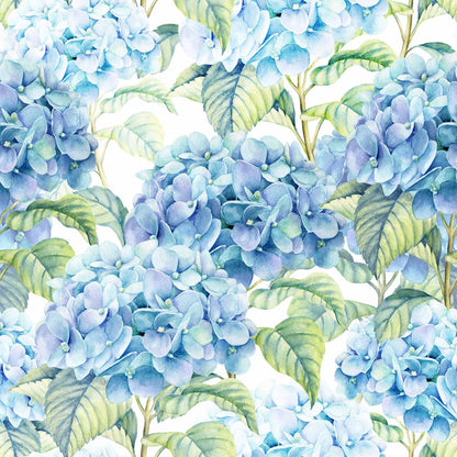 Blue Hydrangea Floral Paper Napkins